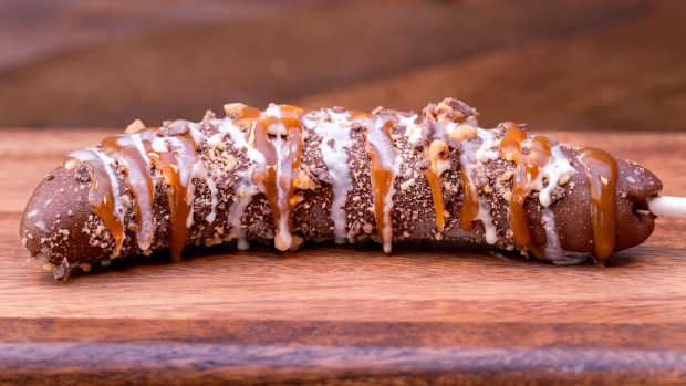Frozen Banoffee Banana available at the Disney California Adventure Food & Wine Festival. (Courtesy of Disneyland)