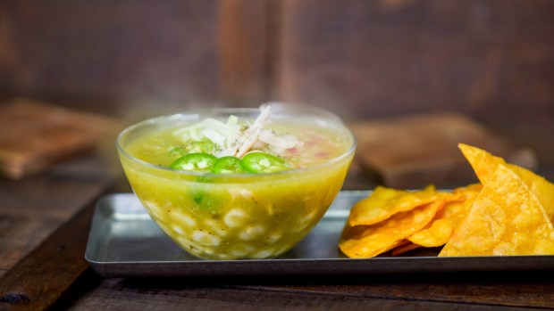 Green Pozole available at the Disney California Adventure Food & Wine Festival. (Courtesy of Disneyland)