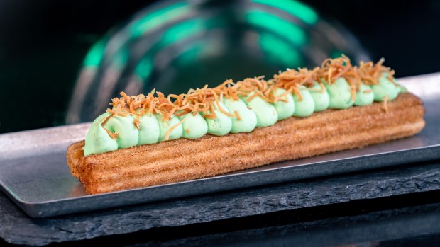 Pandan Latte Churro available at the Disney California Adventure Food & Wine Festival. (Courtesy of Disneyland)