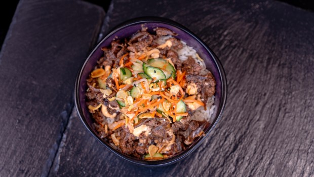 Bulgogi Bowl available at the Disney California Adventure Food & Wine Festival. (Courtesy of Disneyland)