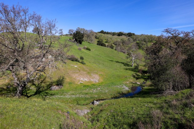 The Peninsula Open Space Trust, a nonprofit environmental group based in Palo Alto, purchased Mead Ranch in Morgan Hill, Calif., as seen on Friday, Feb. 27, 2026. The 1,921-acre property between San Jose and Morgan Hill had been owned by members of the Bechtel family and sold for $24.3 million. (Ray Chavez/Bay Area News Group)