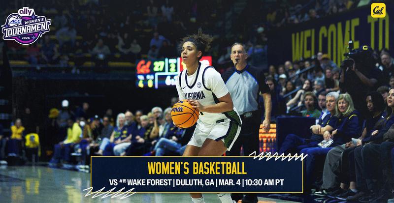 Cal Opens ACC Tournament Against Wake Forest