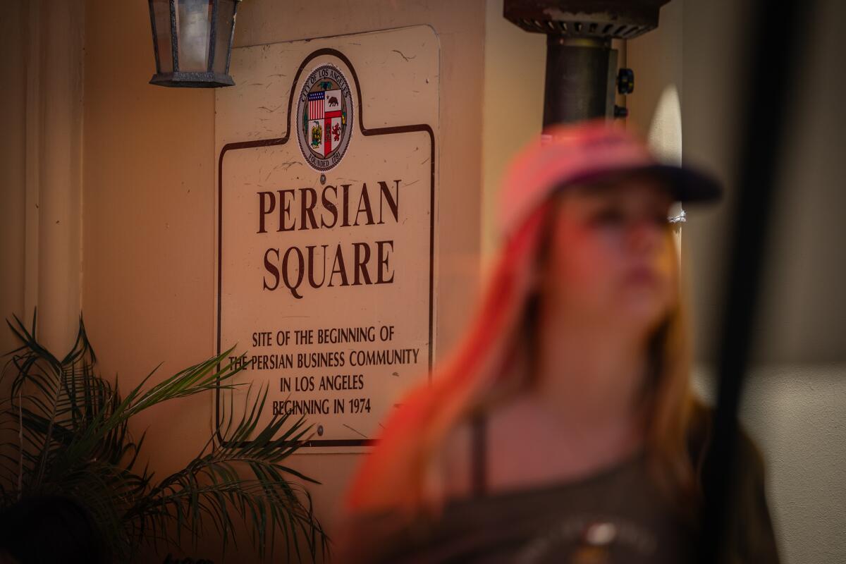 People eat at Atari Sandwich Shop, a well-known Persian eatery in Westwood. 