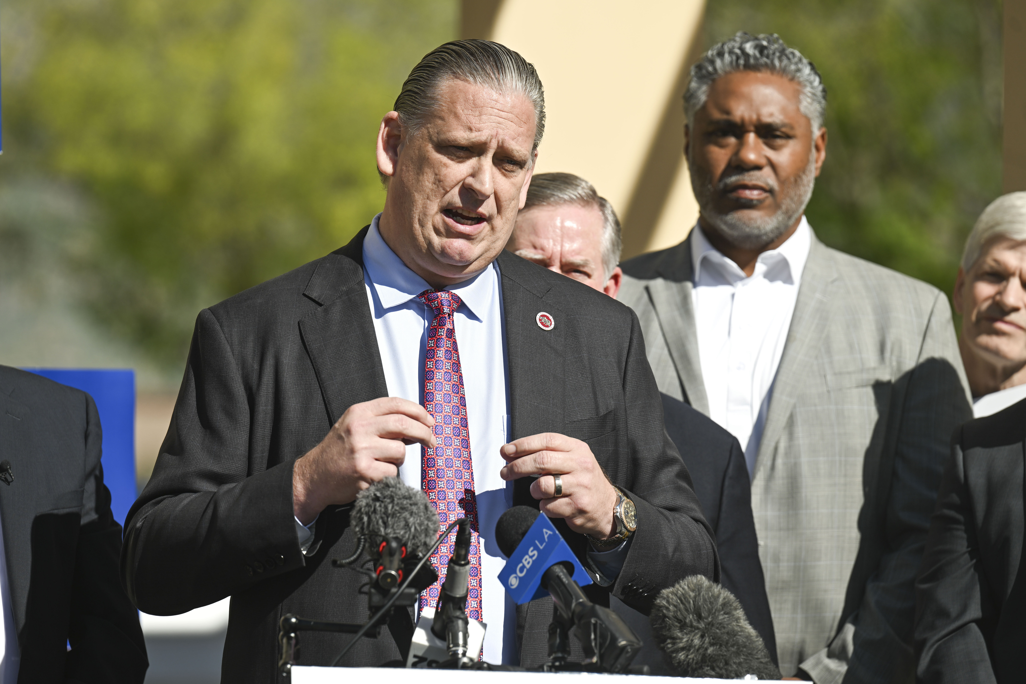 State Sen. Tony Strickland, R-Huntington Beach, speaks Monday, March 2,...