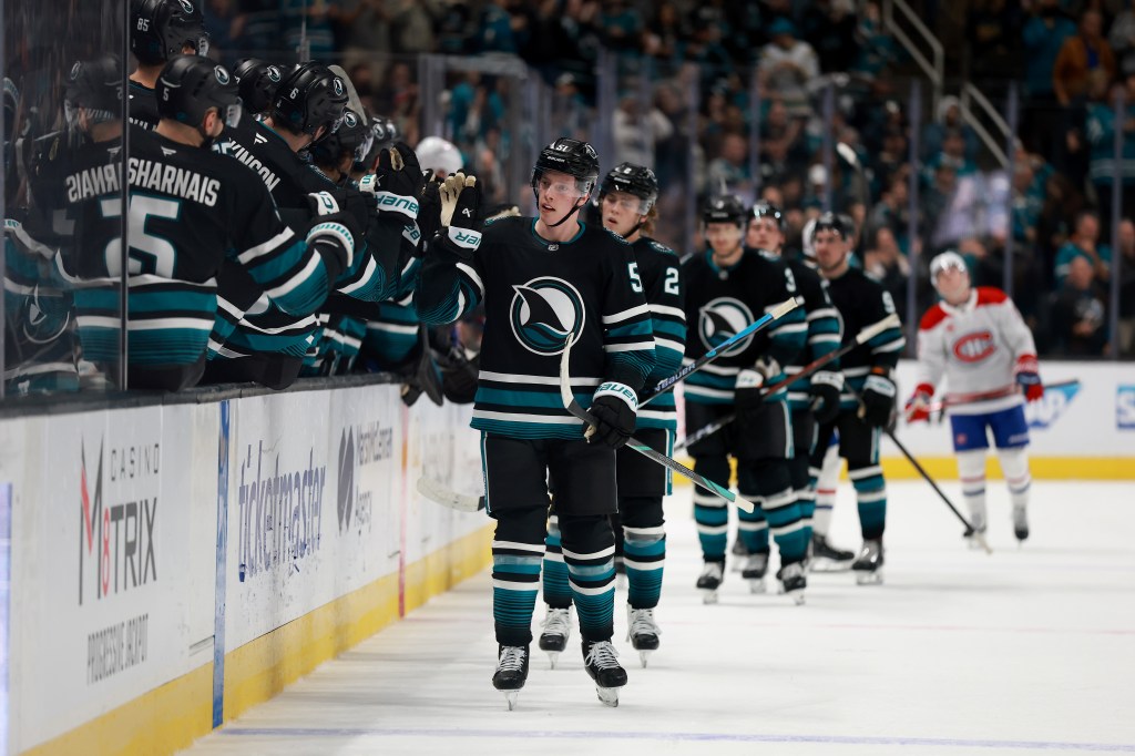 San Jose Sharks, Macklin Celebrini beat Montreal Canadiens at SAP Center