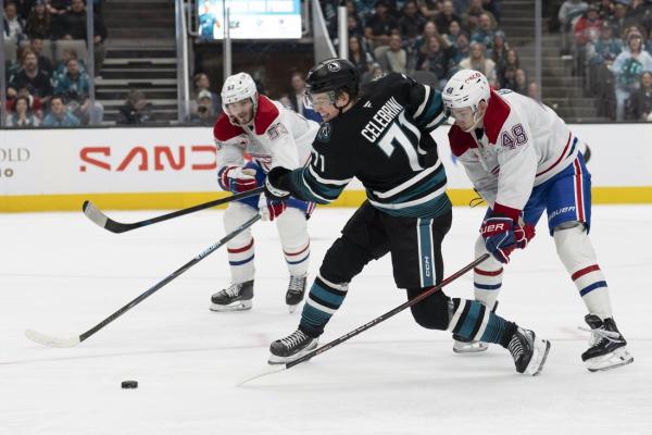 Kiefer Sherwood nets game winner to push Sharks past Canadiens