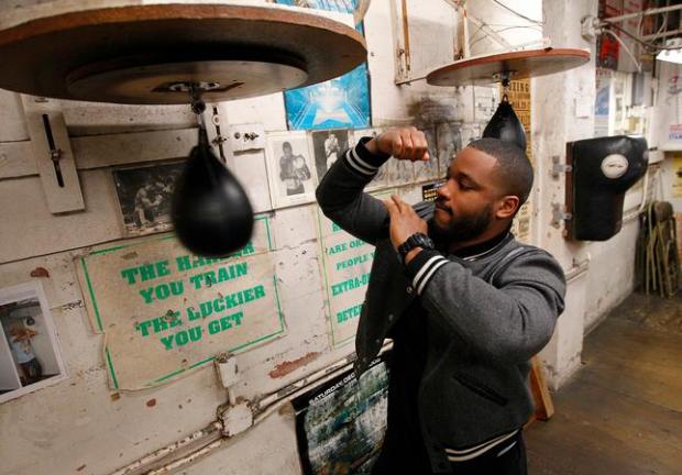 Movie director Ryan Coogler is photographed at King's Boxing Gym in Oakland on Nov. 17, 2015. Coogler directed the new boxing movie, "Creed."