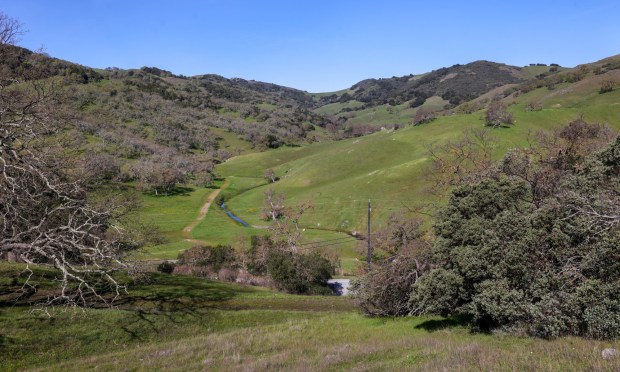 The Peninsula Open Space Trust, a nonprofit environmental group based in Palo Alto, purchased Mead Ranch in Morgan Hill, Calif., as seen on Friday, Feb. 27, 2026. The 1,921-acre property between San Jose and Morgan Hill had been owned by members of the Bechtel family and sold for $24.3 million. (Ray Chavez/Bay Area News Group)