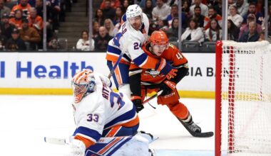 Islanders' five-game win streak halted by Ducks