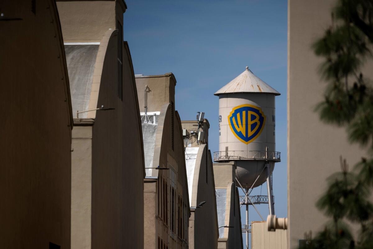 The Warner Bros. Studios water tower.