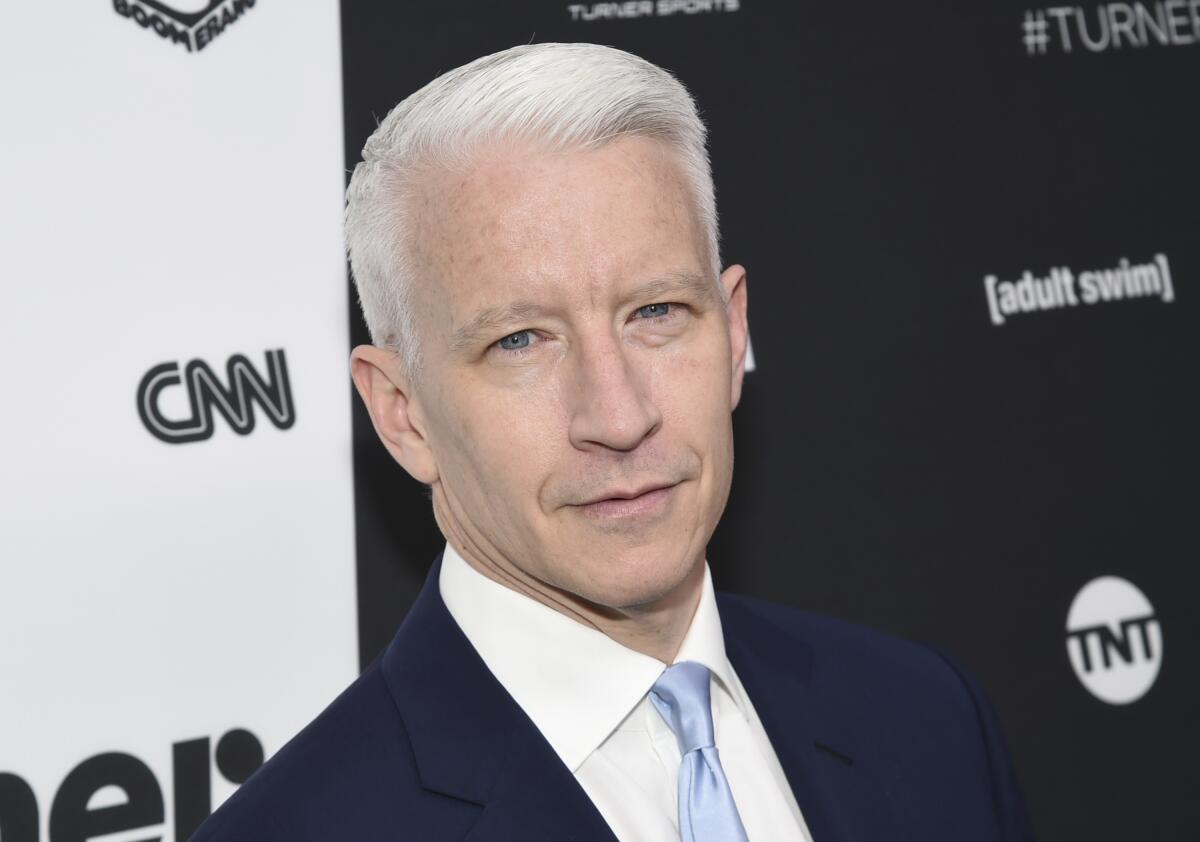 A portrait of CNN anchor Anderson Cooper.