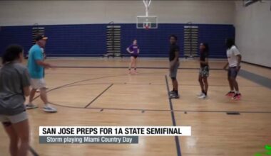San Jose Preps for 1A state semifinal against Miami Country Day