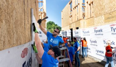 Leaving boardrooms behind, several OC business leaders help build housing for the day – Orange County Register