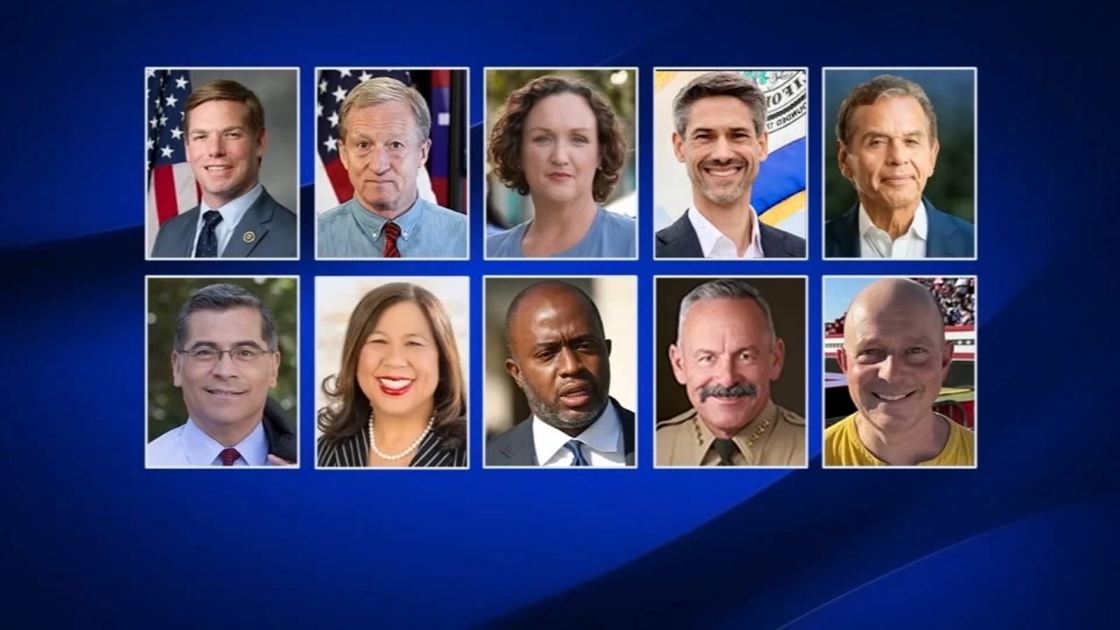 Here's a look at crowded race as 10 major candidates are running to be your next governor of California