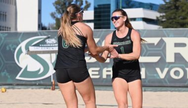 BEACH VOLLEYBALL GOES 2-0 IN STOCKTON; BEATS PACIFIC AND SAN FRANCISCO