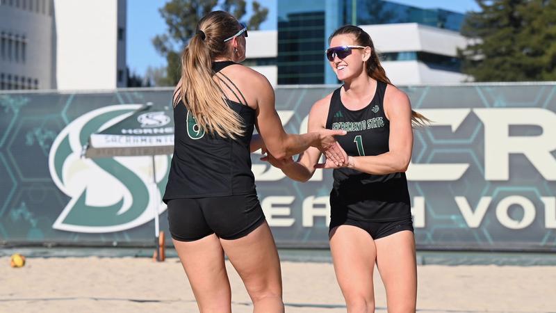 BEACH VOLLEYBALL GOES 2-0 IN STOCKTON; BEATS PACIFIC AND SAN FRANCISCO