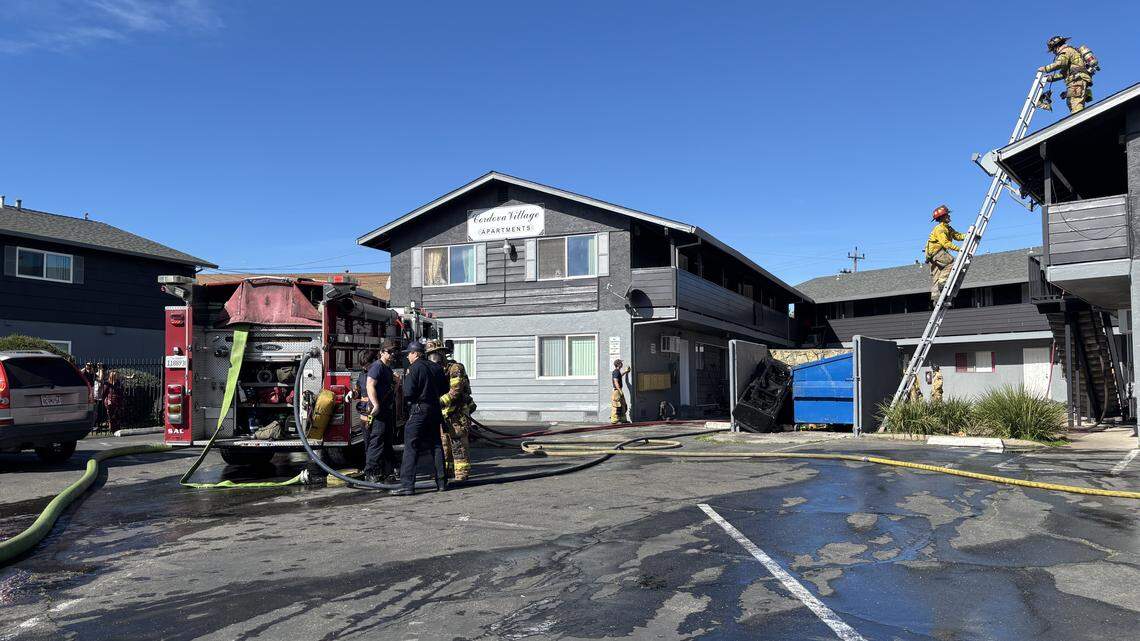 Rancho Cordova apartment complex fire affects four units