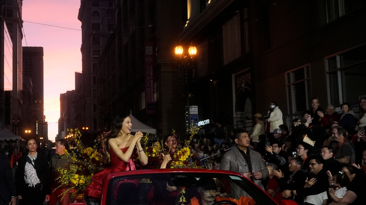 Olympian Eileen Gu heads up annual Chinese New Year parade in her native San Francisco