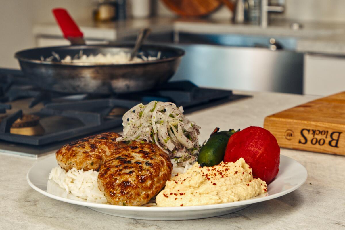 Chicken cutlets from Mini Kabob's Armen Martirosyan.