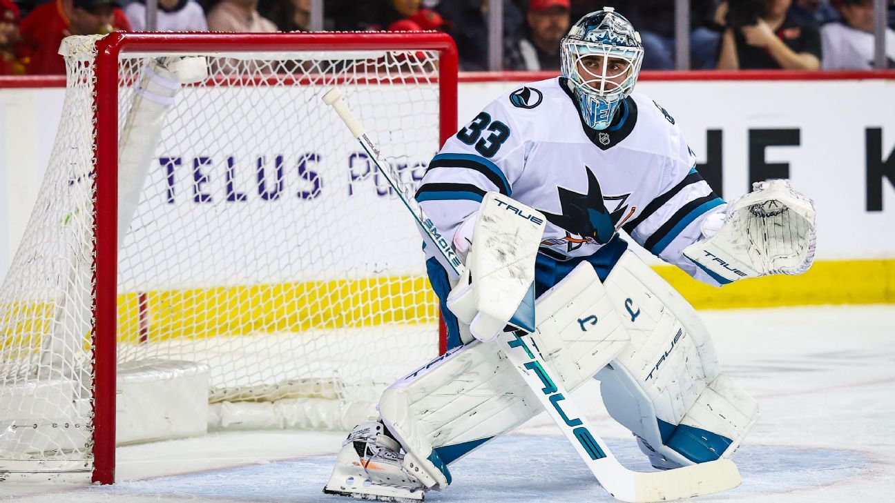 Sharks sign G Alex Nedeljkovic to 2-year extension