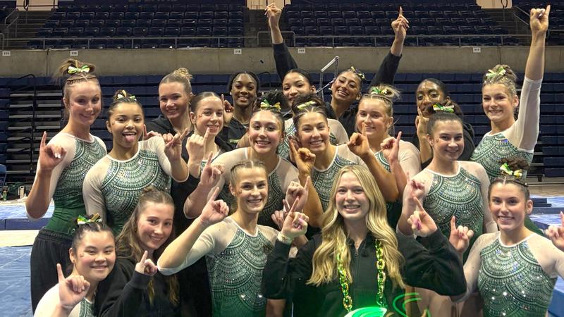 GYMNASTICS TAKES DOWN UC DAVIS TO RECLAIM SERIES LEAD