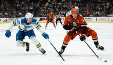 Ducks close homestand with flat finish against Blues – Orange County Register