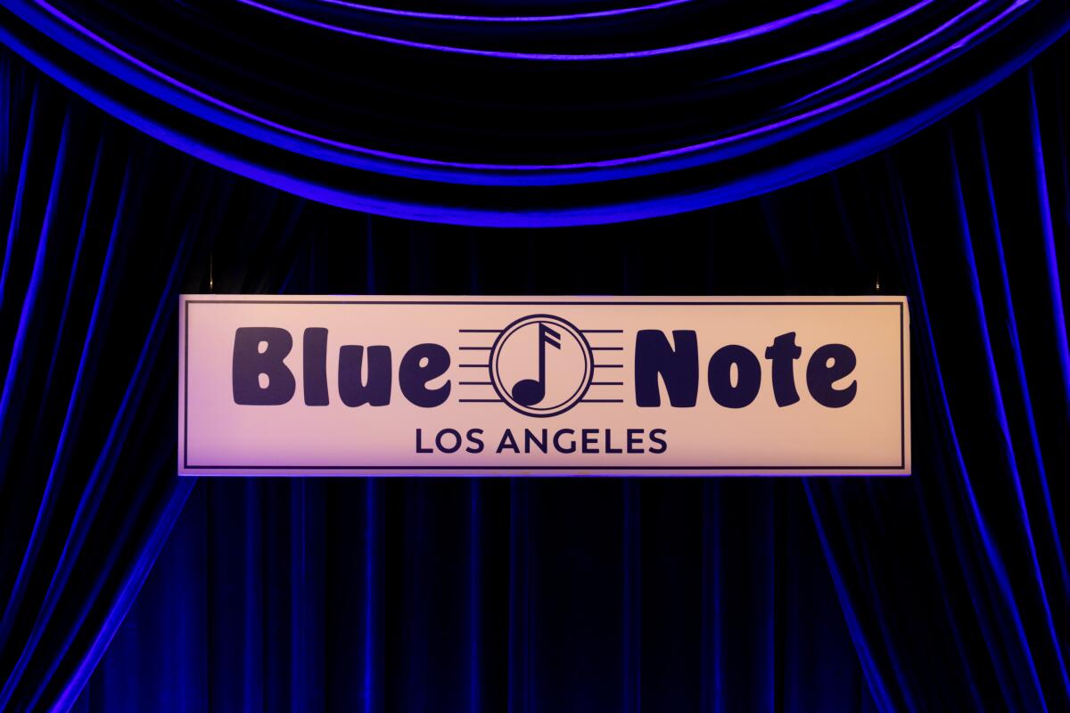 The stage at the Blue Note Jazz Club 