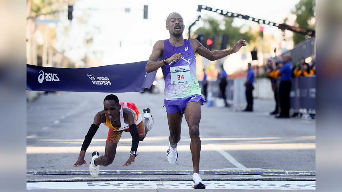 American Nathan Martin wins Los Angeles Marathon in closest-ever finish