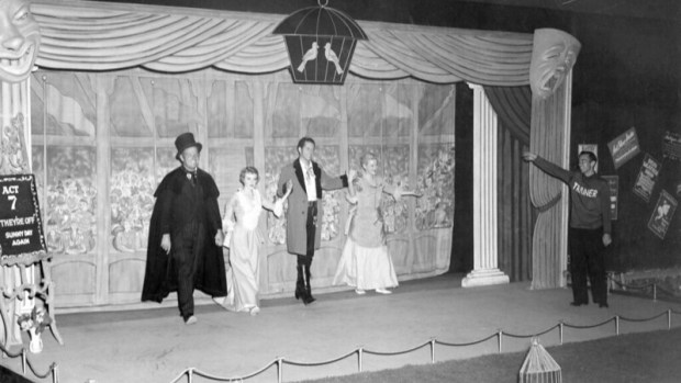 A 1956 production of "The Flying Scud" in the Bird Cage Theatre at Knott's Berry Farm. (Courtesy of Knott's Berry Farm)
