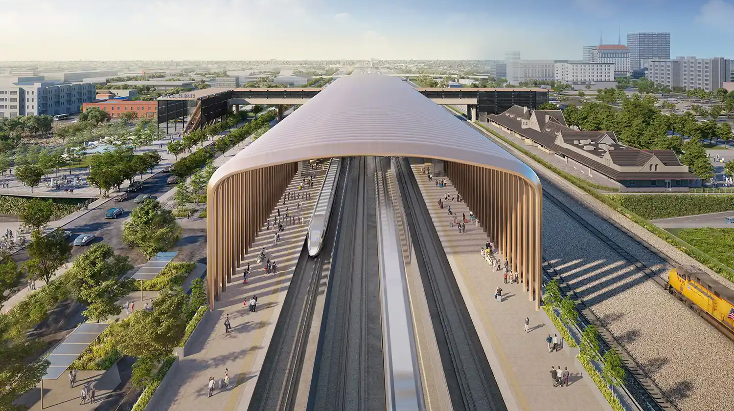 See New Renderings of California’s Los Angeles-to-San Francisco Bullet Train