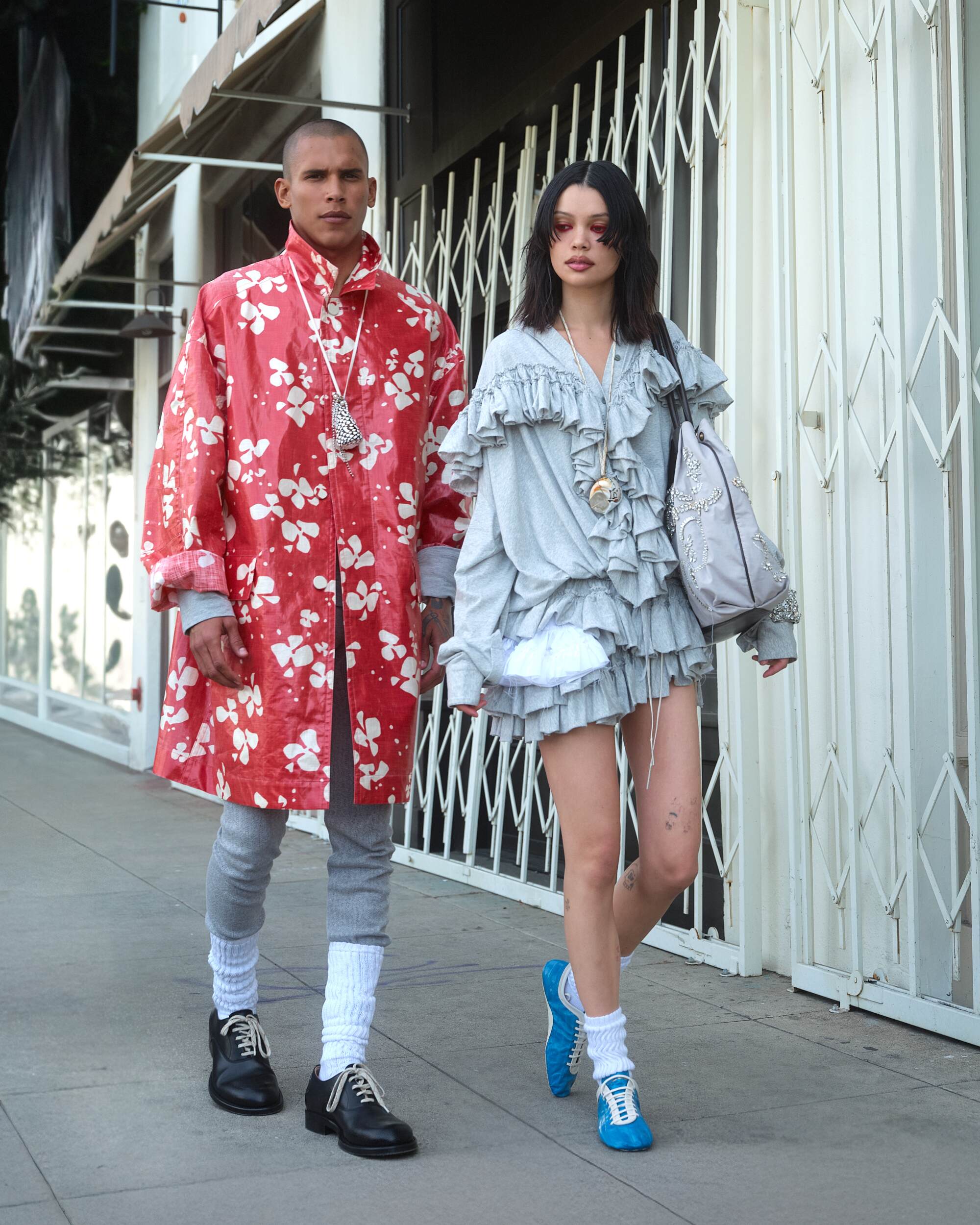 Daniel and Sirena wearing Dries Van Noten