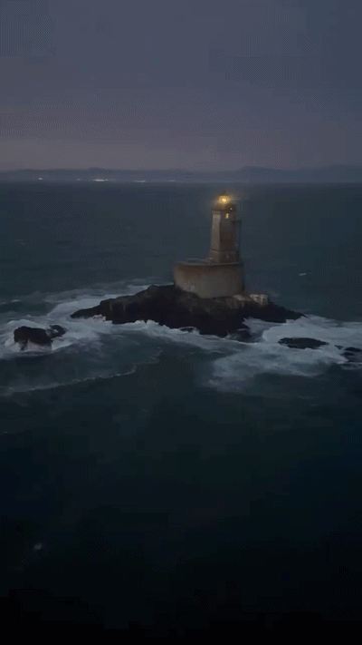 St. George Lighthouse at night