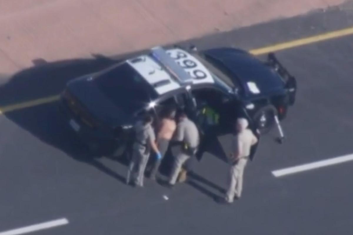 Naked man arrested on Sacramento freeway after crash and carjacking attempt
