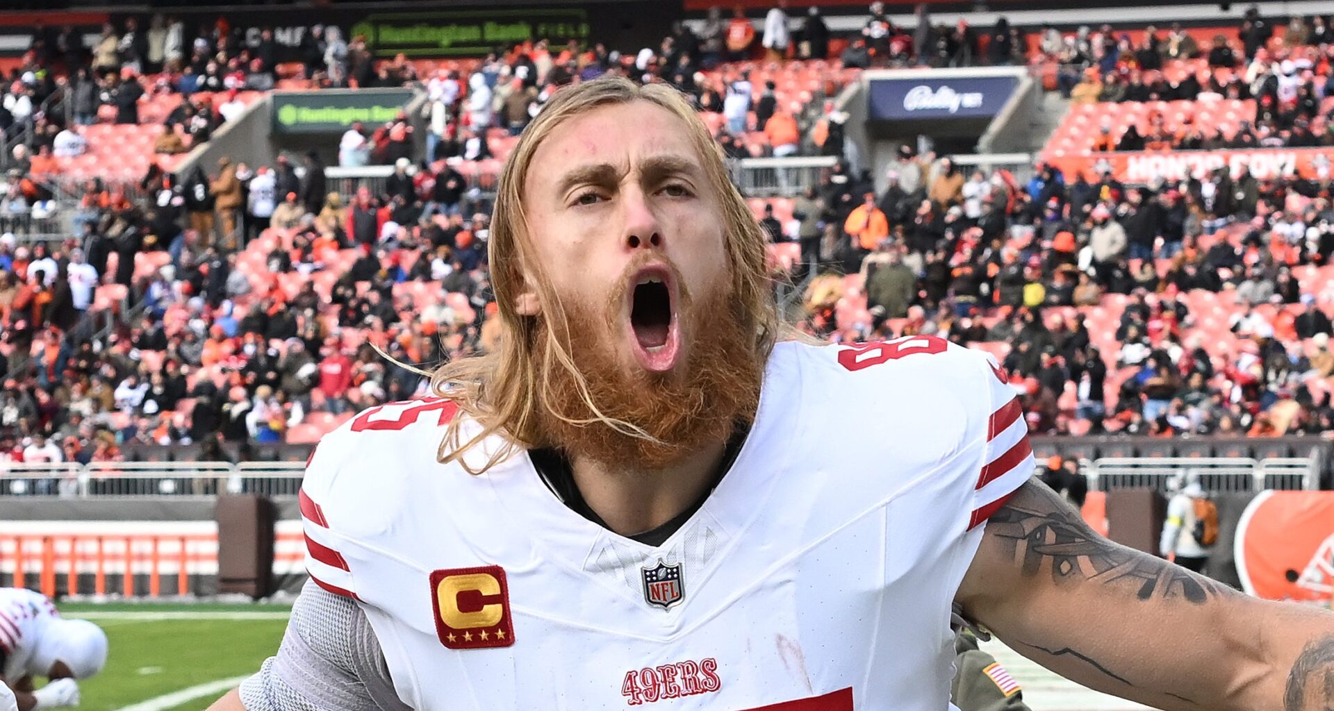 George Kittle Jake Tonges Reaction After 49ers Re-Sign TE