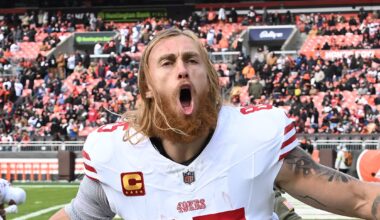 George Kittle Jake Tonges Reaction After 49ers Re-Sign TE