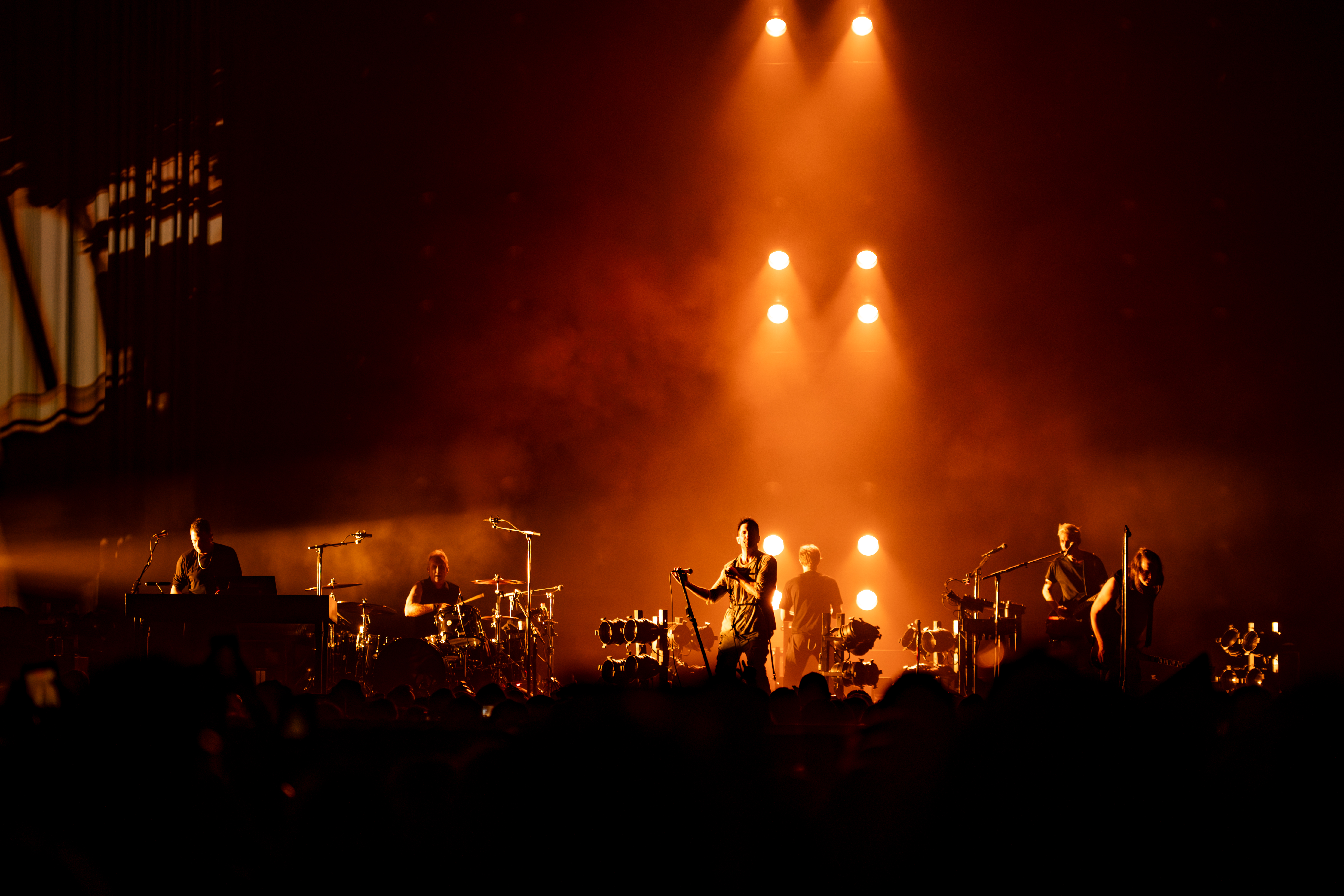 Nine Inch Nails performs on the Peel It Back Tour....
