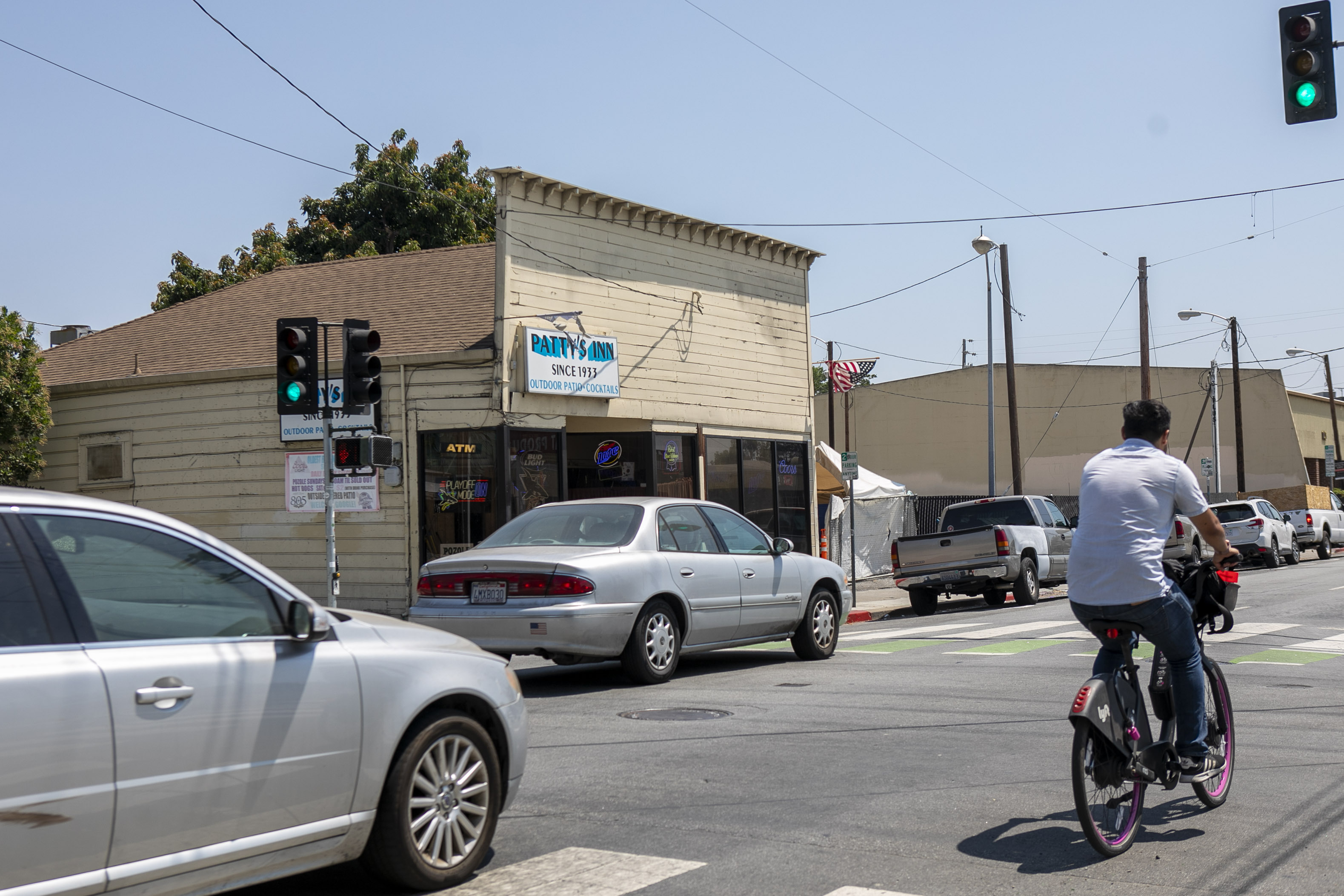 Traffic on South Montgomery Street passes by Patty's Inn, Friday,...