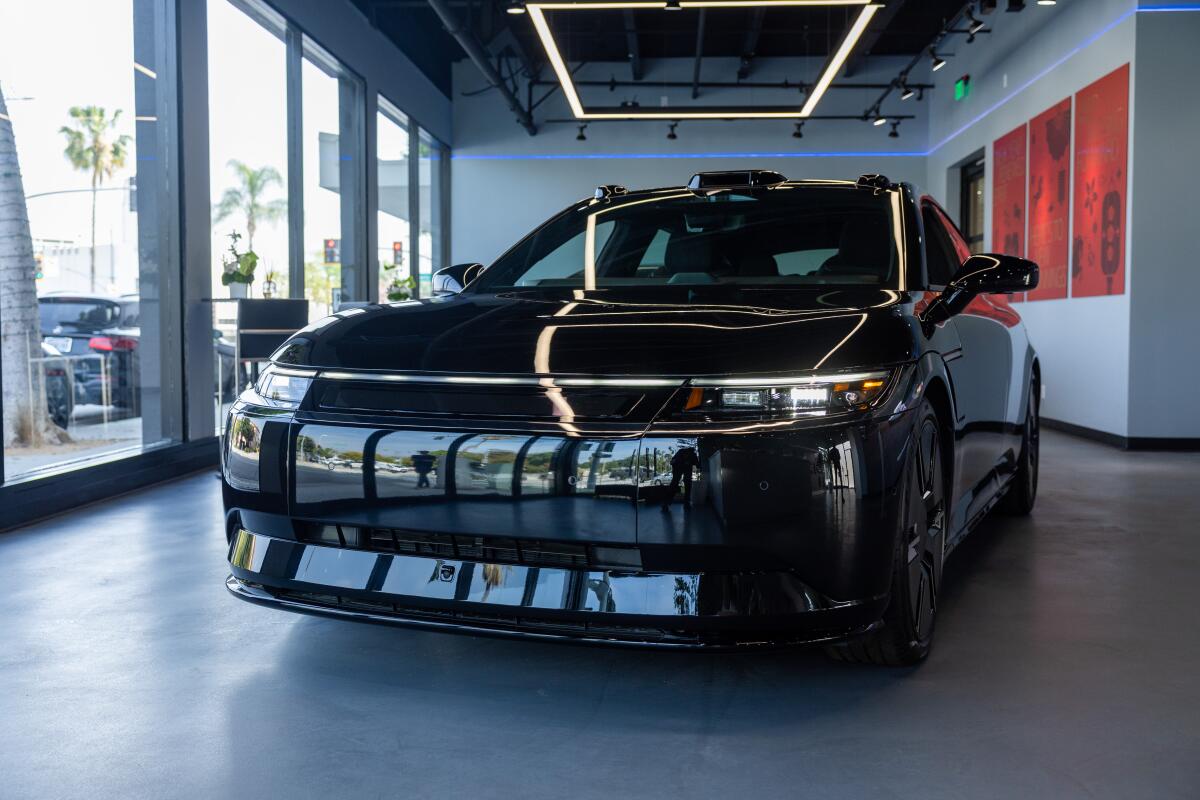 A demo of the Afeela vehicle