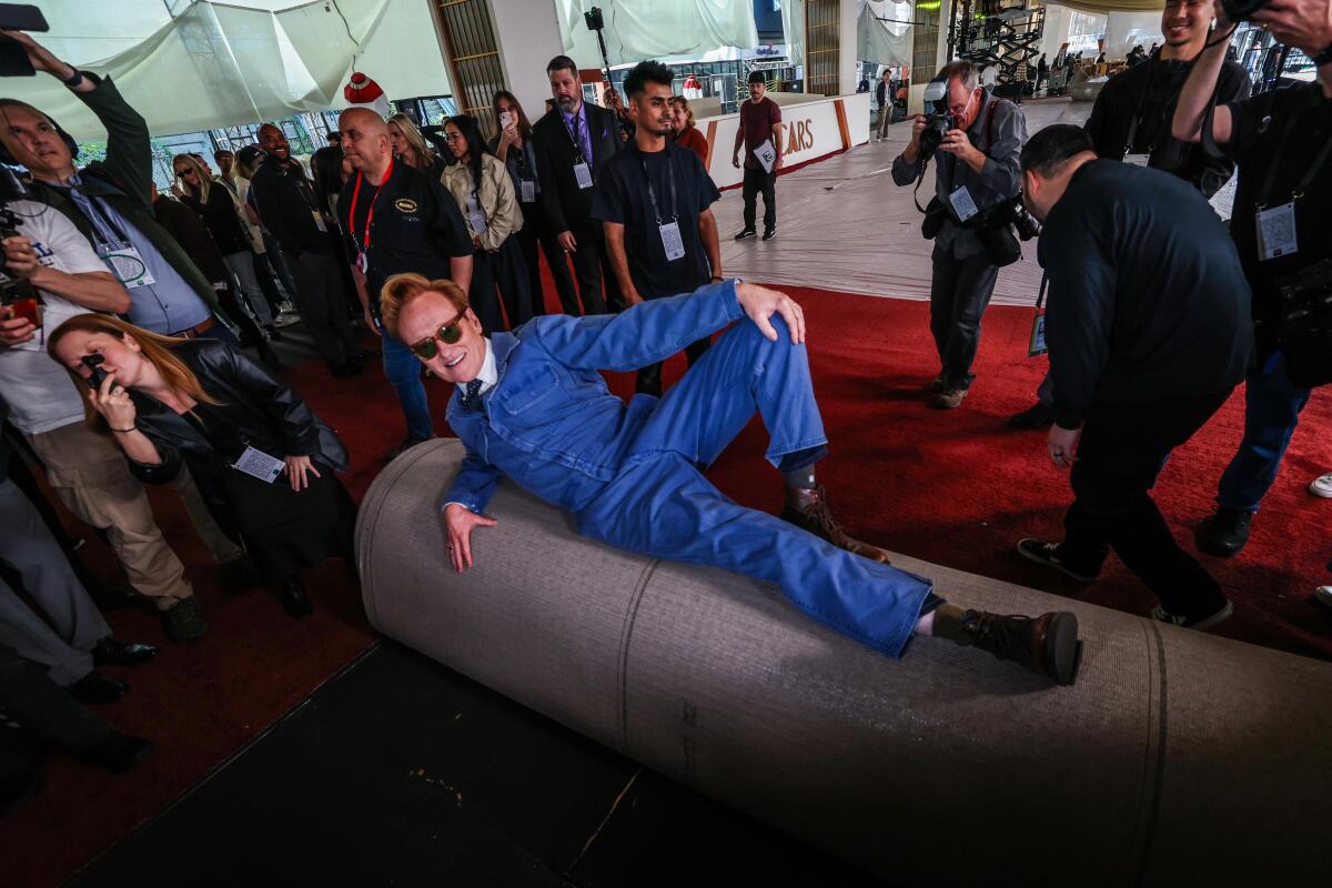 Conan O'Brien rolls out the red carpet days before the 98th Oscars at the Dolby® Theatre at Ovation Hollywood 