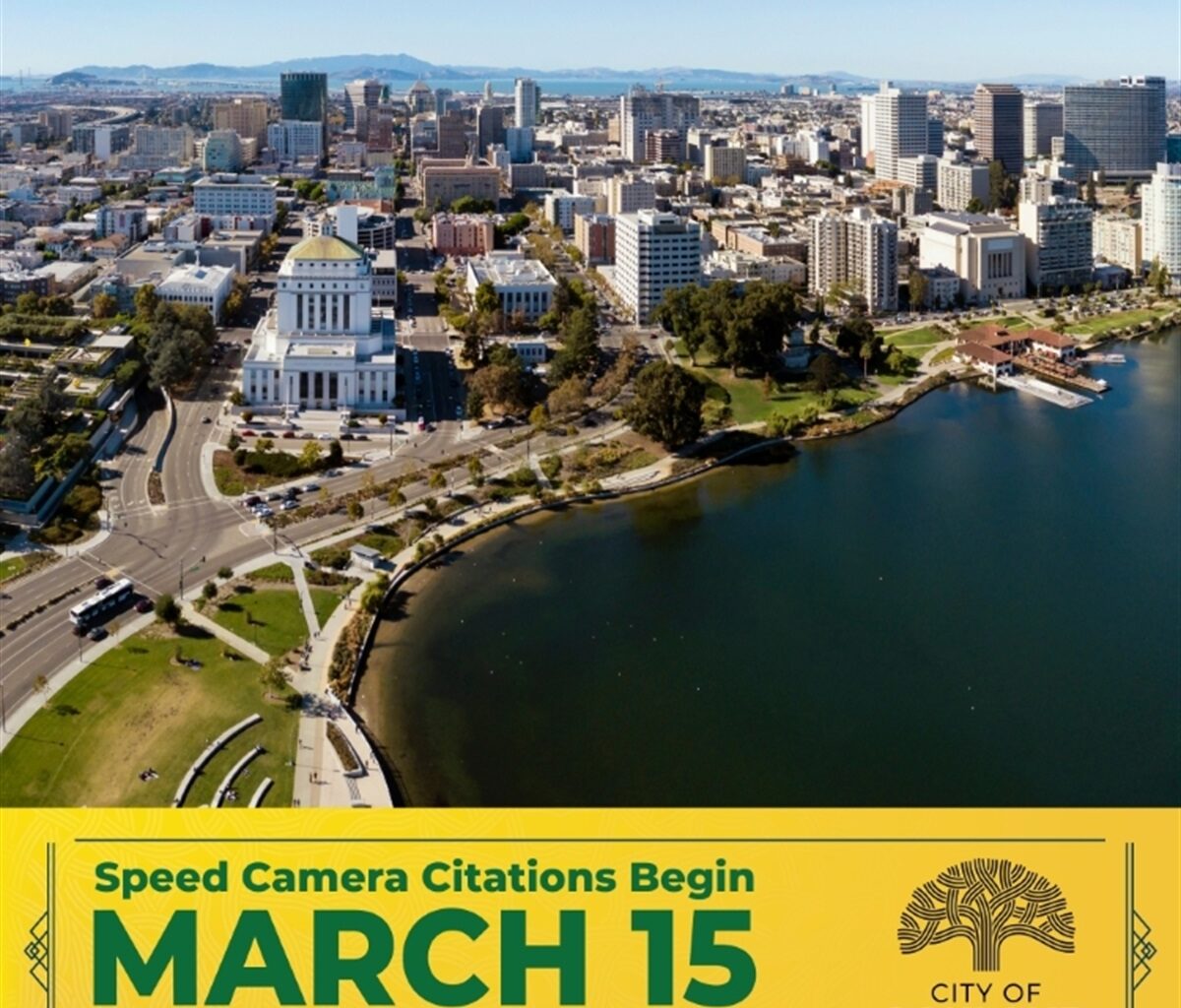 Oakland releases initial speed camera data, citations begin March 15