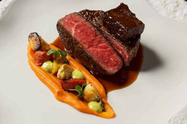 Prime Eye of the Rib Eye on the refreshed Napa Rose menu at Disney's Grand Californian Hotel. (Courtesy of Disneyland)