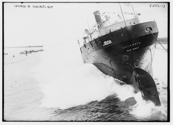 The day Point Loma launched a ship made of concrete