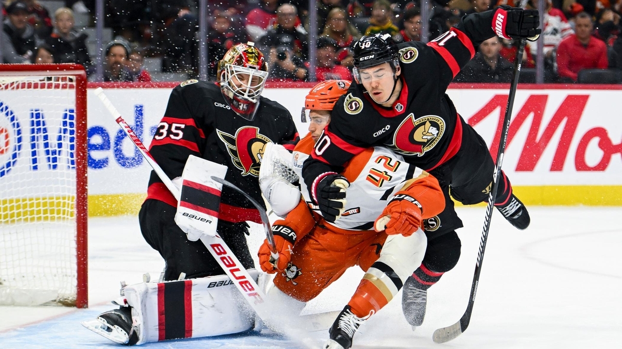 Ullmark earns second shutout of the season as Senators blank Ducks 2-0