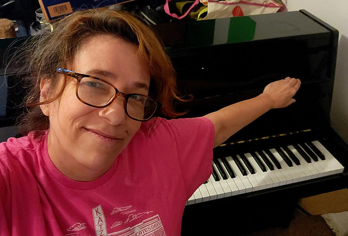 Brentwood resident Amy Engelhardt donated her Kawai Upright Piano to the Altadena Musicians organization on March 10, 2026.