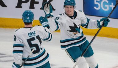 Celebrini's 3-point game powers Sharks to a 4-2 win over the Canadiens