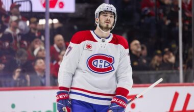 Canadiens' Dach exits after high hit from Ducks' Viel