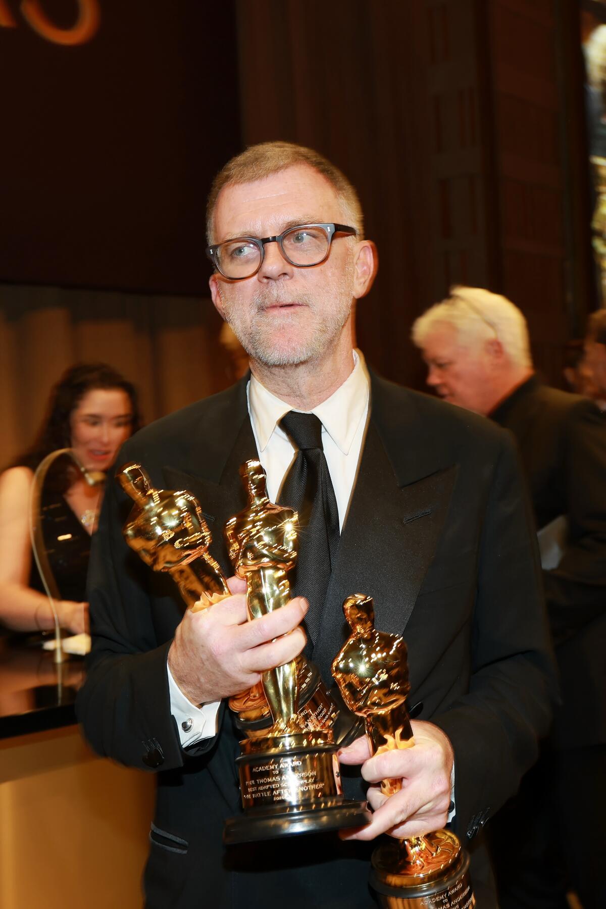 Paul Thomas Anderson holds three Oscars. 