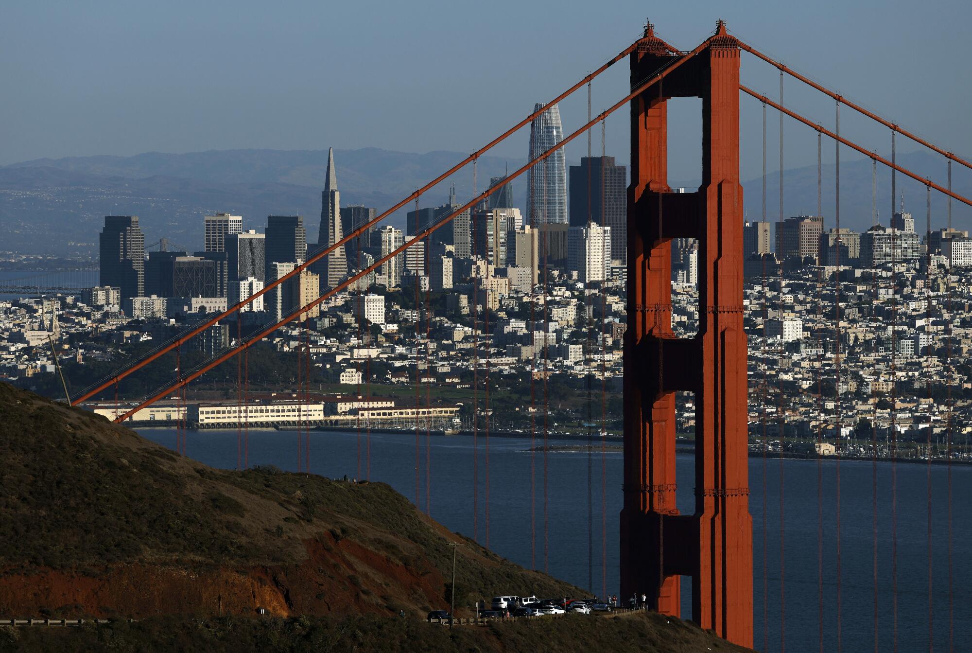 The Golden Gate Bridge in San Francisco.