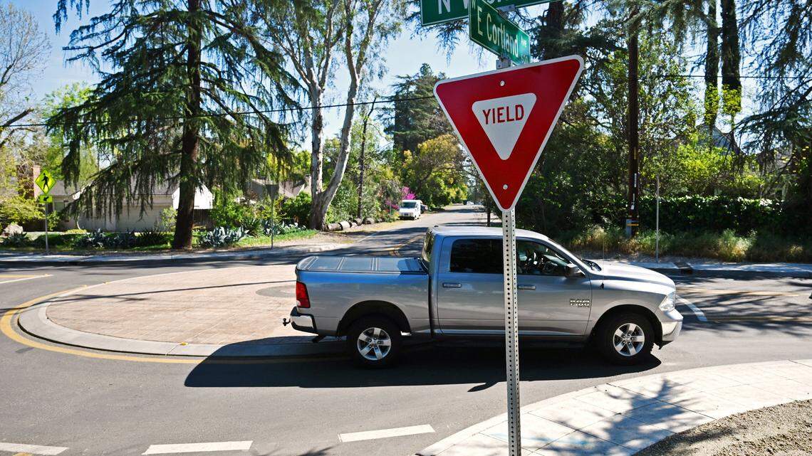 Why small roundabouts are appearing in Fresno streets