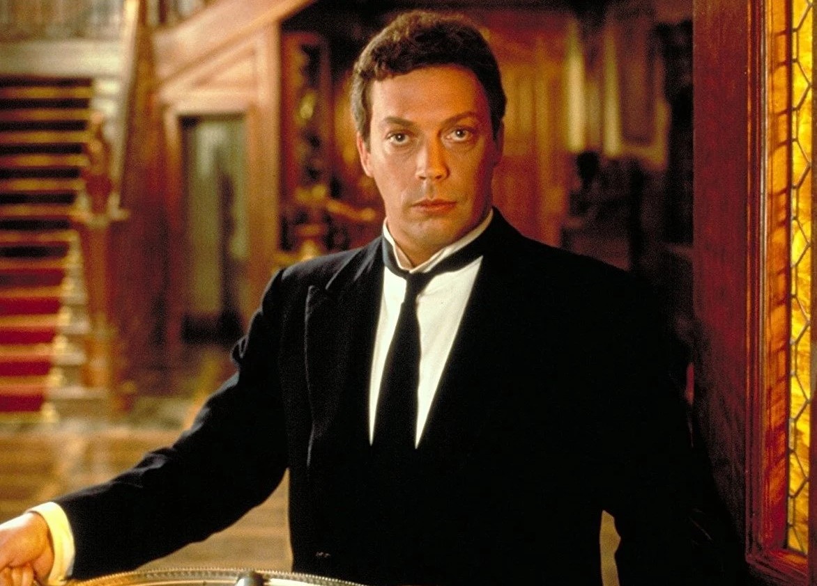 Tim Curry stars as Wadsworth the butler in the comedy cult classic mystery "Clue" (1985). 